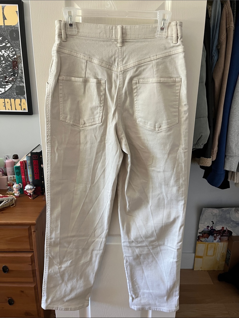 Wilfred High-Rise White Denim Trousers - Picture 2 of 4